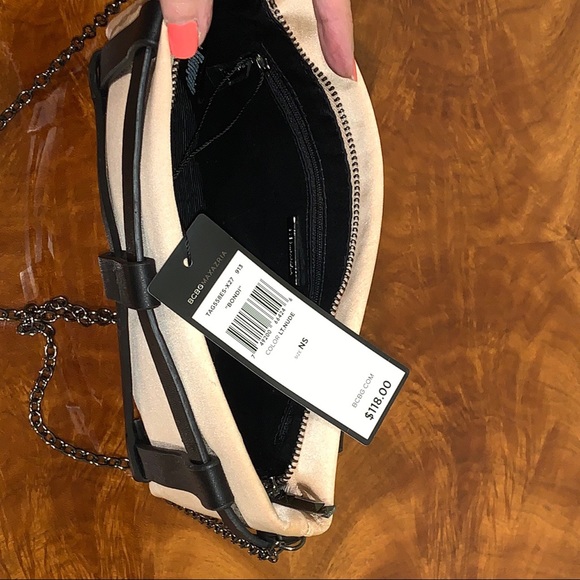 BCBGMAXAZRIA Bondi Satin Harness Clutch In LT Nude - Picture 3 of 4